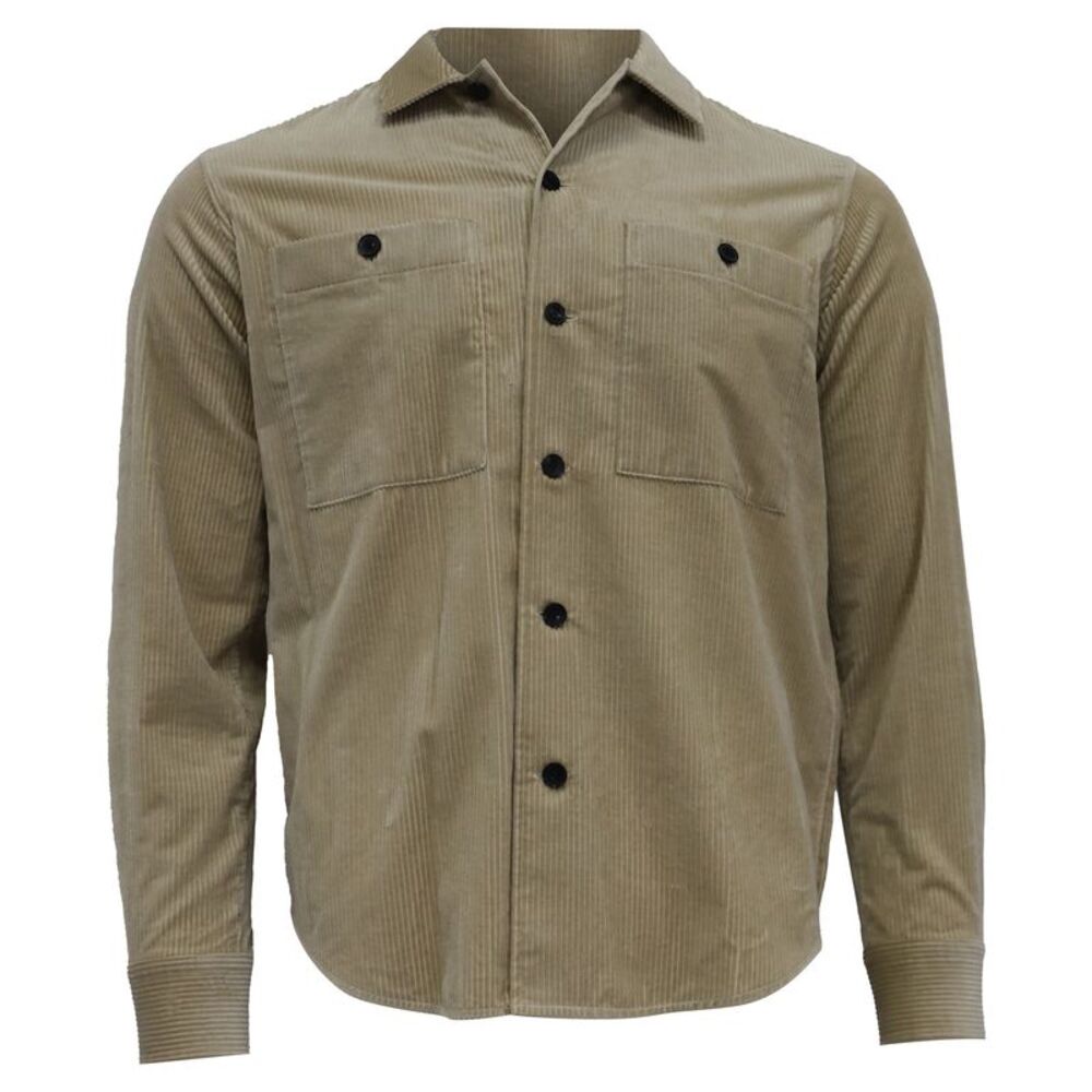 Mr. P. Button-Down Shirt in Brown Corduroy